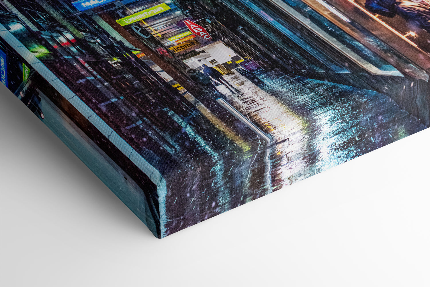 Baltic Glasgow Winter photo canvas detail