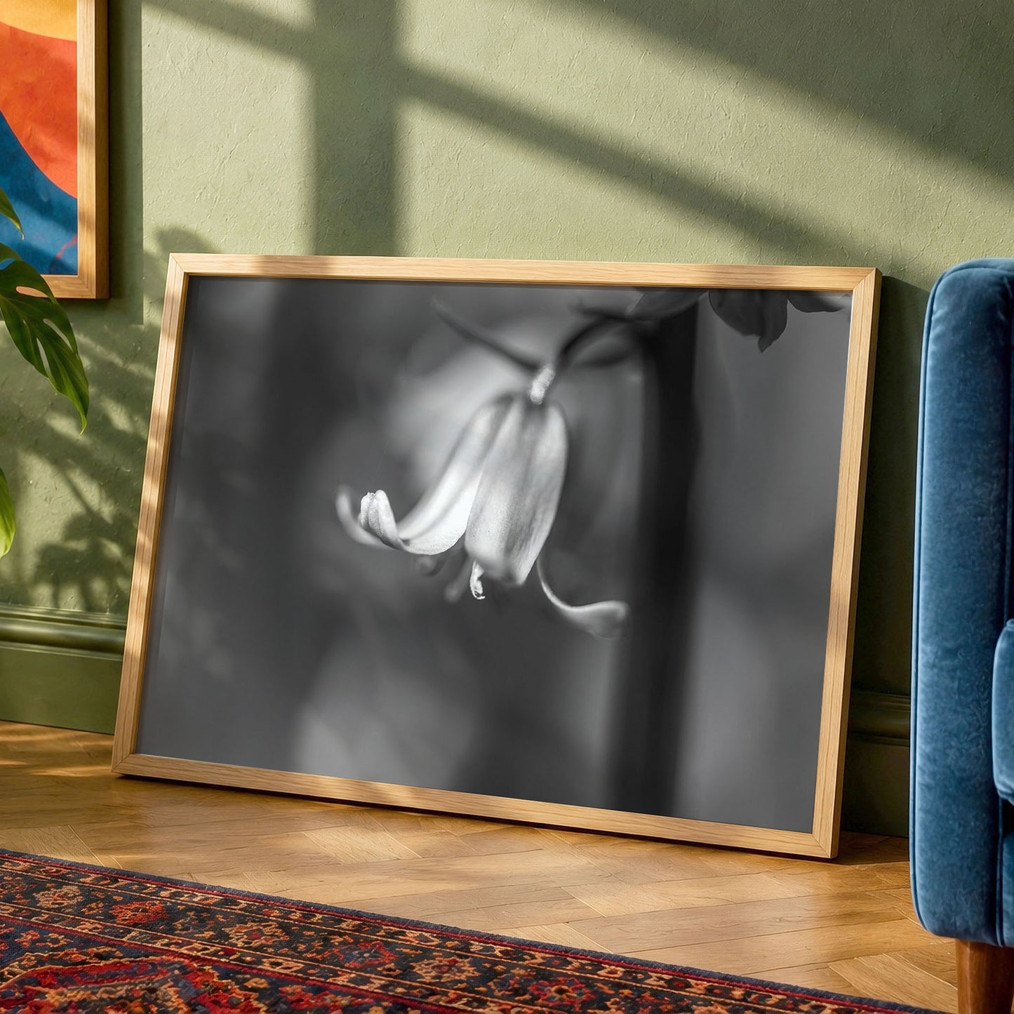Bluebell BW | Macro Flower | Unframed Photo Print