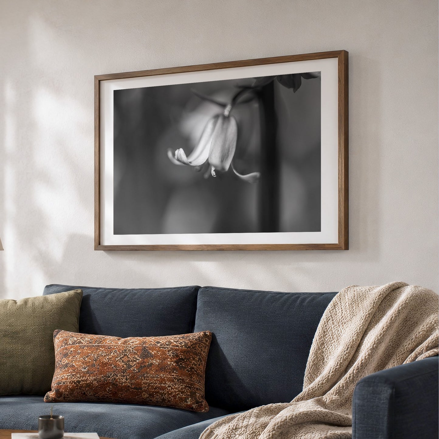 Bluebell BW | Macro Flower | Unframed Photo Print