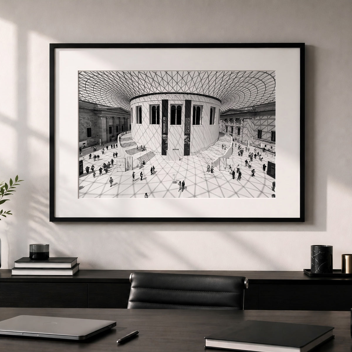 British Museum Black & White Photo Print | London Architecture Wall Art