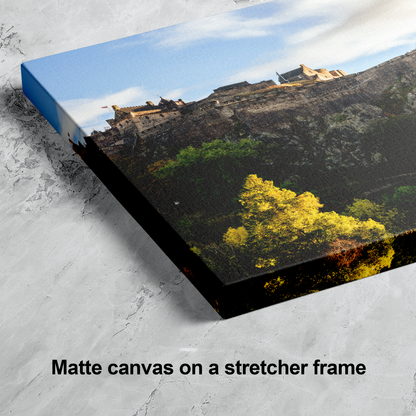 Edinburgh Castle Autumn Cityscape Ready-to-Hang Wall Art