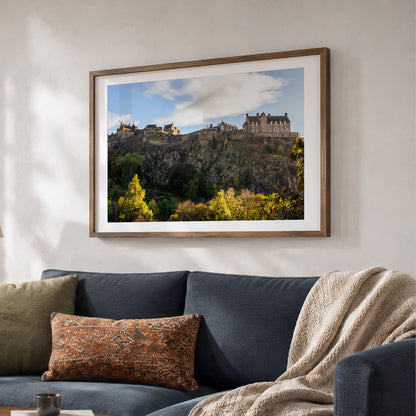Edinburgh Castle Photo Print | Autumn Cityscape