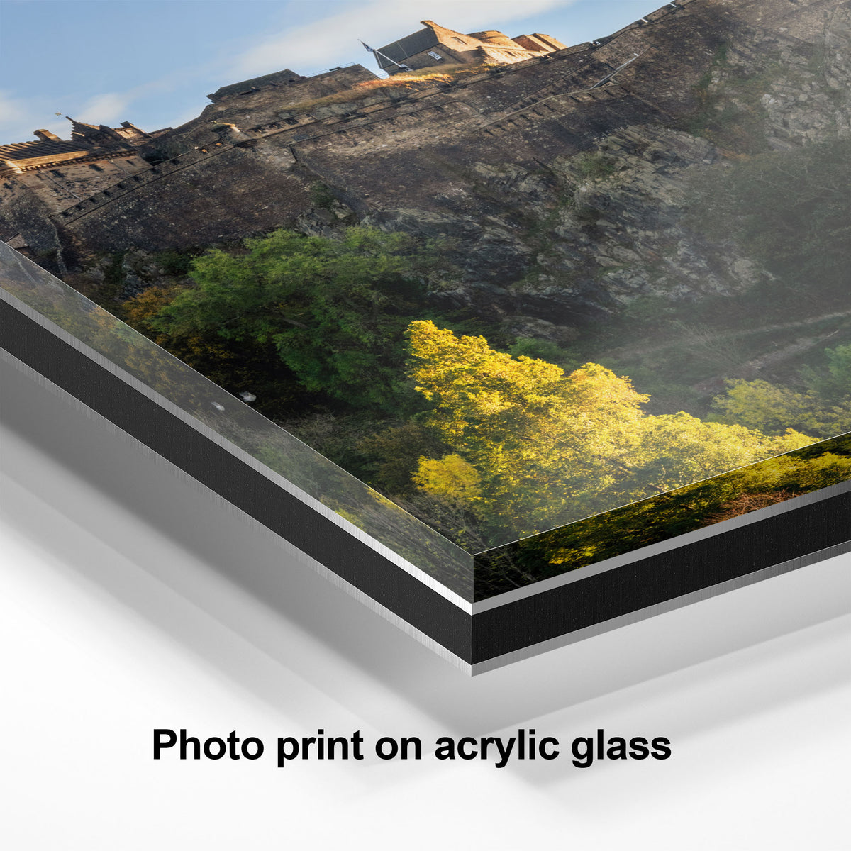 Edinburgh Castle Autumn Cityscape Ready-to-Hang Wall Art