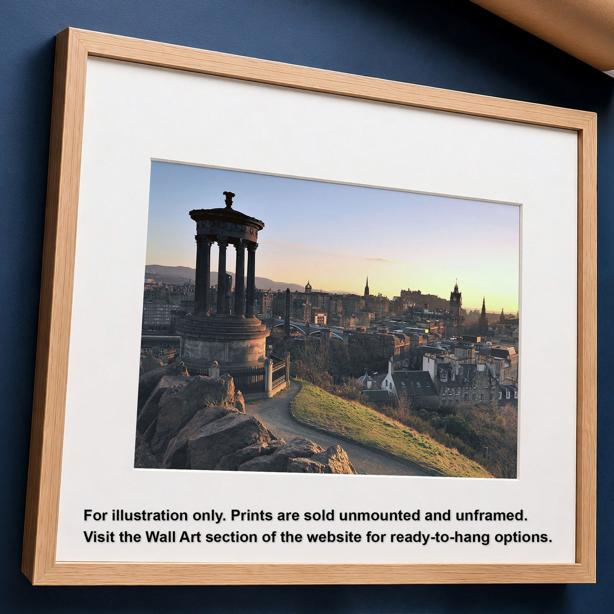 Edinburgh Sunset Cityscape | Fine Art Photo Print of Edinburgh Castle View