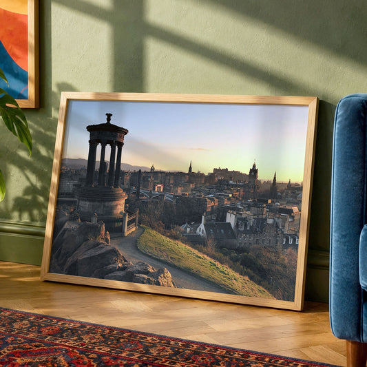 Edinburgh Sunset Cityscape | Fine Art Photo Print of Edinburgh Castle View