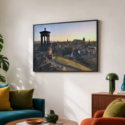 Edinburgh Sunset Cityscape | Fine Art Photo Print of Edinburgh Castle View