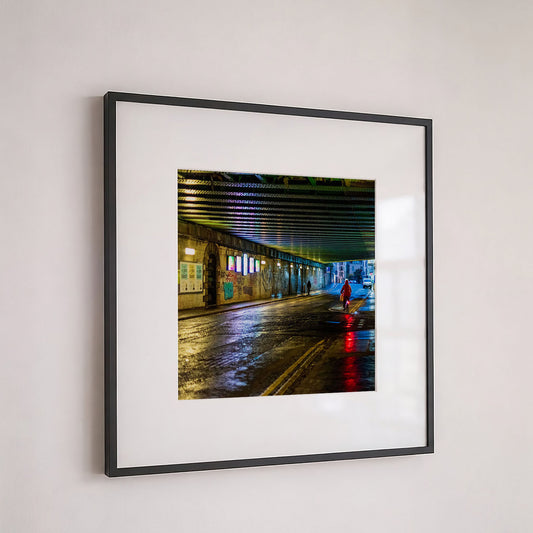 Edinburgh Calton Road Bridge Square Print