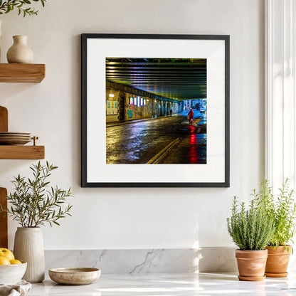 Edinburgh Calton Road Bridge Square Print