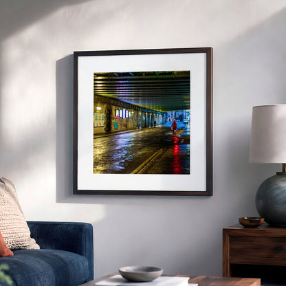Edinburgh Calton Road Bridge Square Print