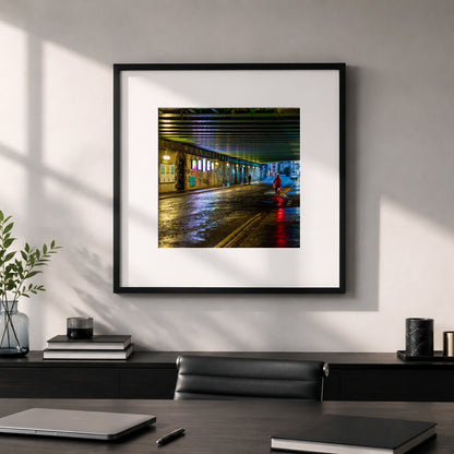 Edinburgh Calton Road Bridge Square Print