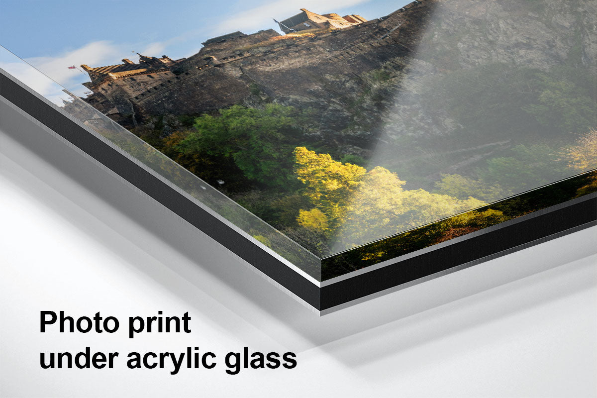 Edinburgh Castle Autumn Cityscape Ready-to-Hang Wall Art