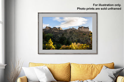 Edinburgh Castle Autumn Cityscape – Photo Print