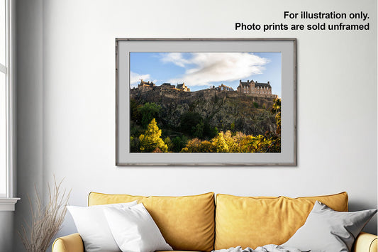 Edinburgh Castle Autumn Cityscape – Photo Print