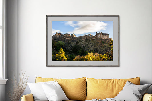 Edinburgh Castle Autumn Cityscape – Photo Print