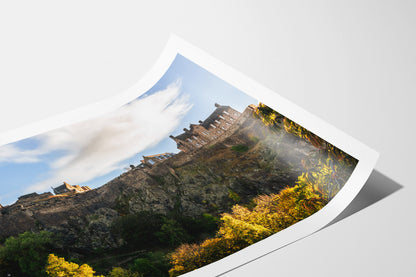 Edinburgh Castle Autumn Cityscape – Photo Print