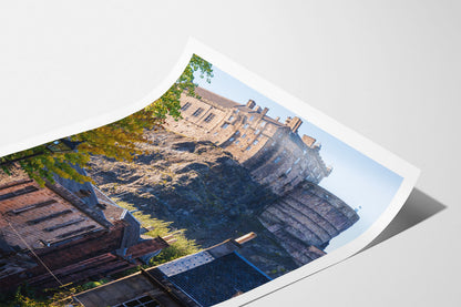 Edinburgh Castle and Vennel Cityscape Photo Print