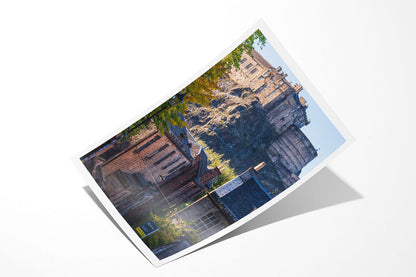 Edinburgh Castle and Vennel Cityscape Photo Print