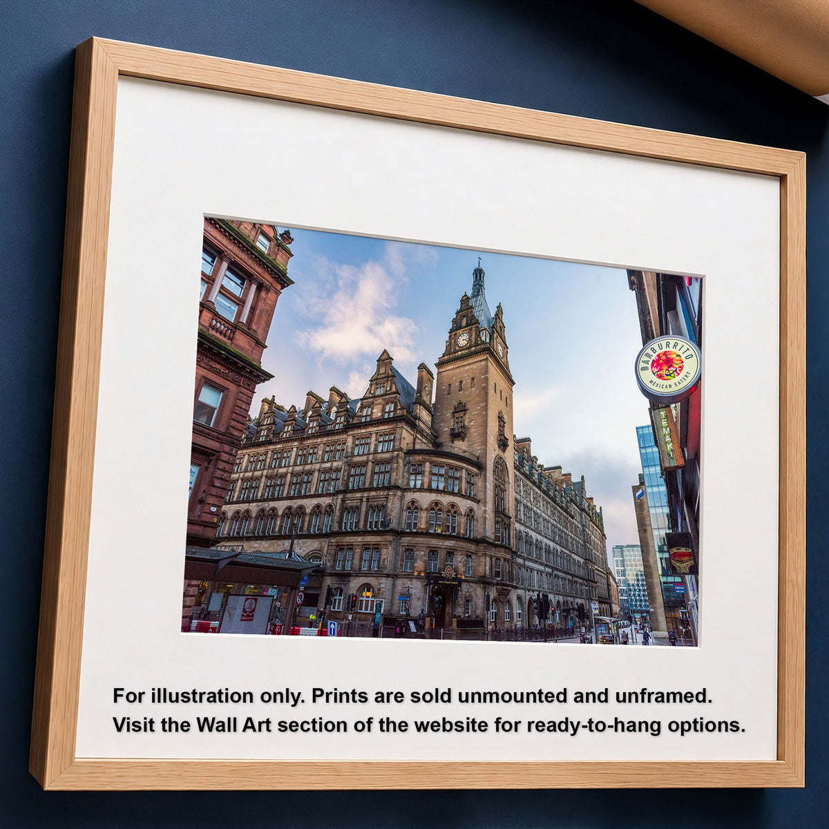 Glasgow Central Hotel Clock Tower Photo Print