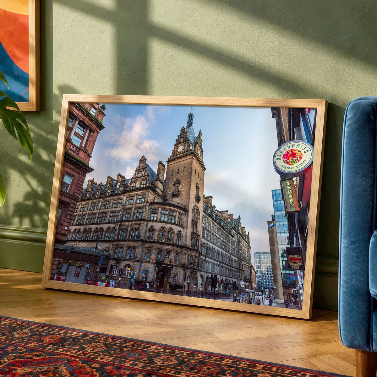 Glasgow Central Hotel Clock Tower Photo Print