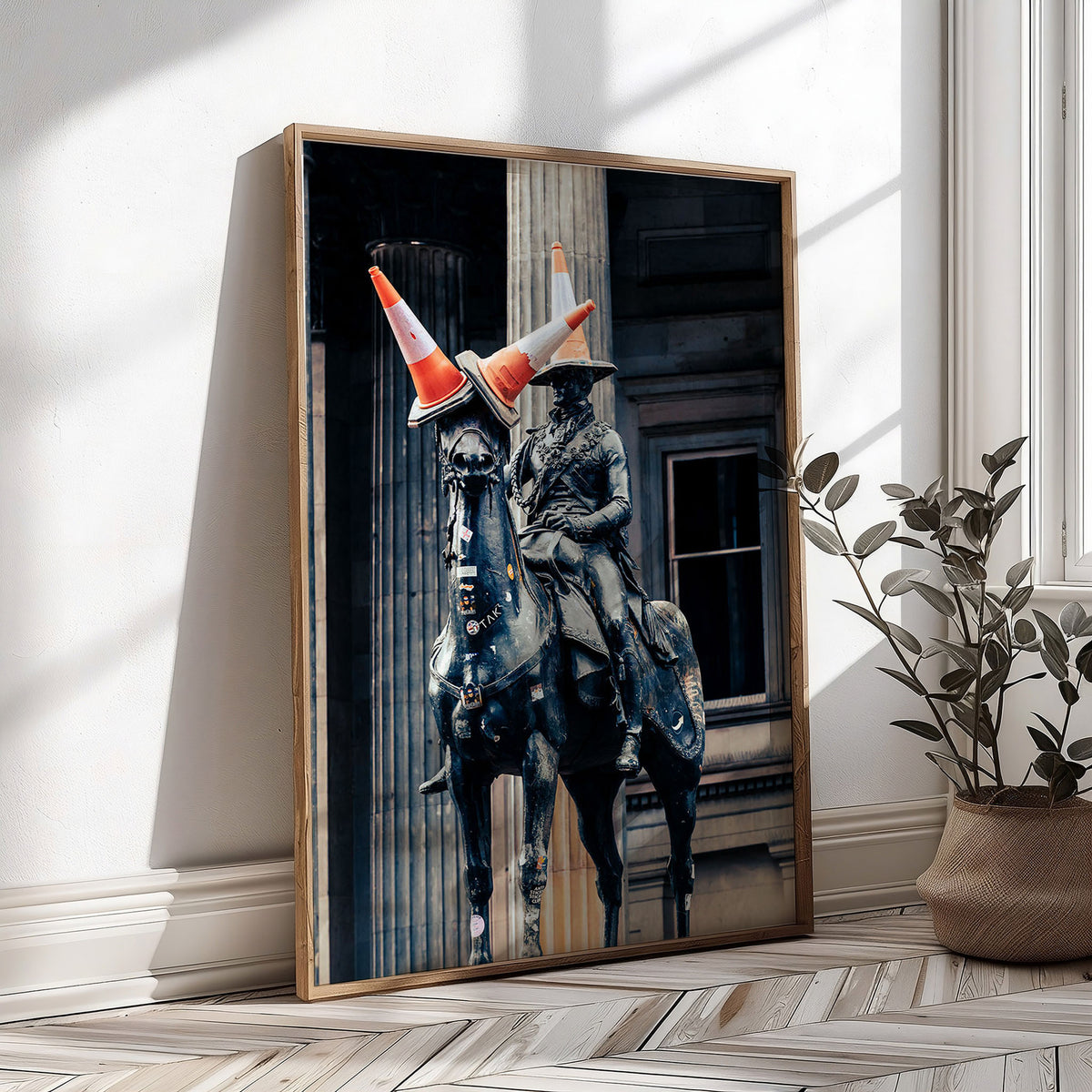 Glasgow Statue Print | Duke of Wellington Cone