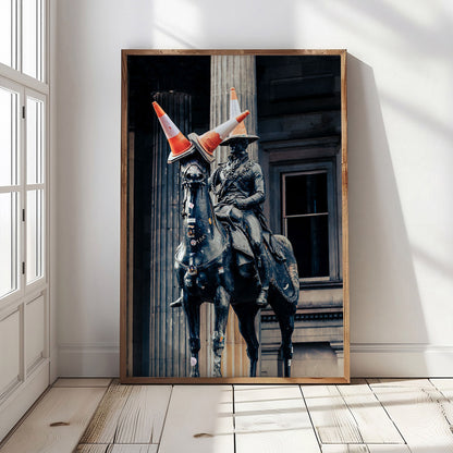 Glasgow Statue Print | Duke of Wellington Cone