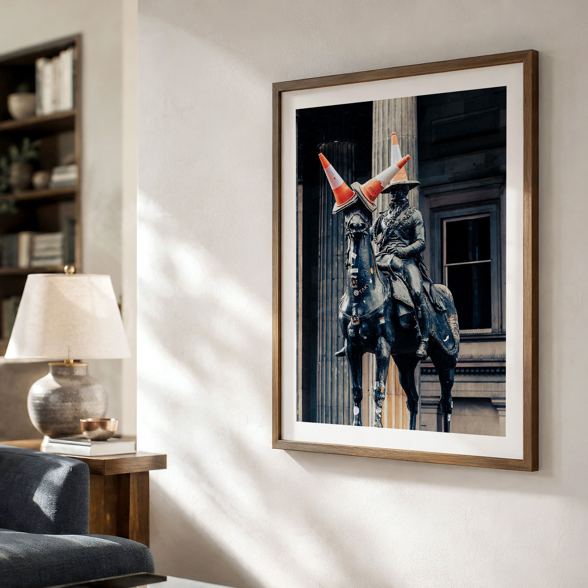 Glasgow Statue Print | Duke of Wellington Cone