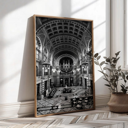 Glasgow Kelvingrove Museum Black & White Photo Print