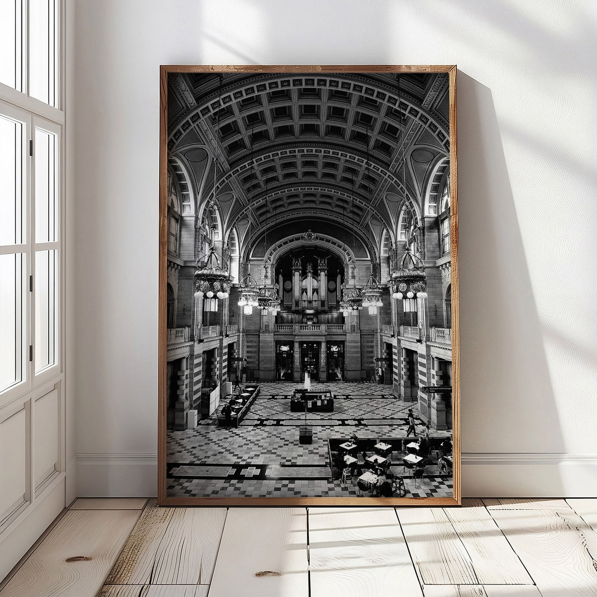 Glasgow Kelvingrove Museum Black & White Photo Print