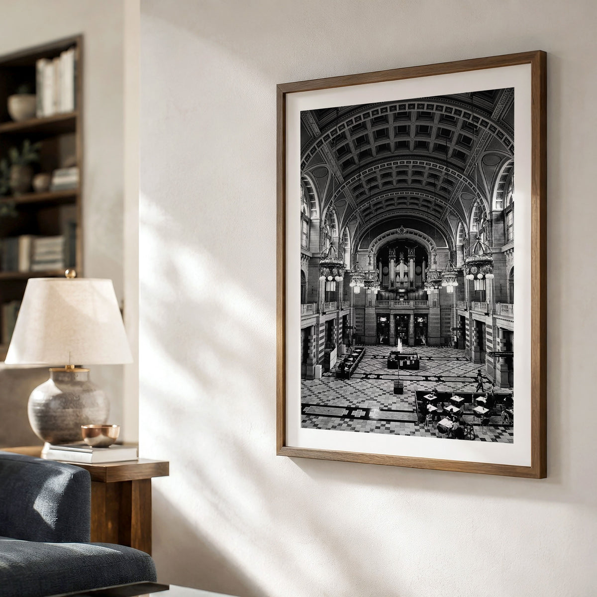 Glasgow Kelvingrove Museum Black & White Photo Print