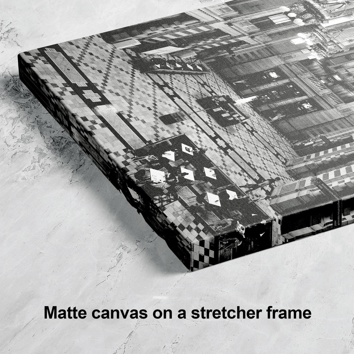 Glasgow Kelvingrove Museum Black & White Canvas, Aluminium or Acrylic Glass Wall Art