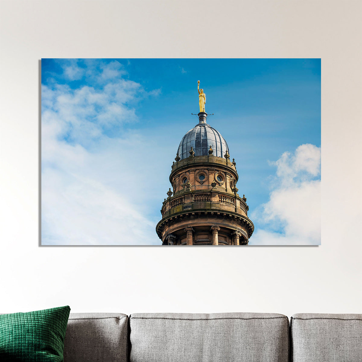 Glasgow Light and Life Statue | Canvas, Acrylic or Aluminium Wall Art