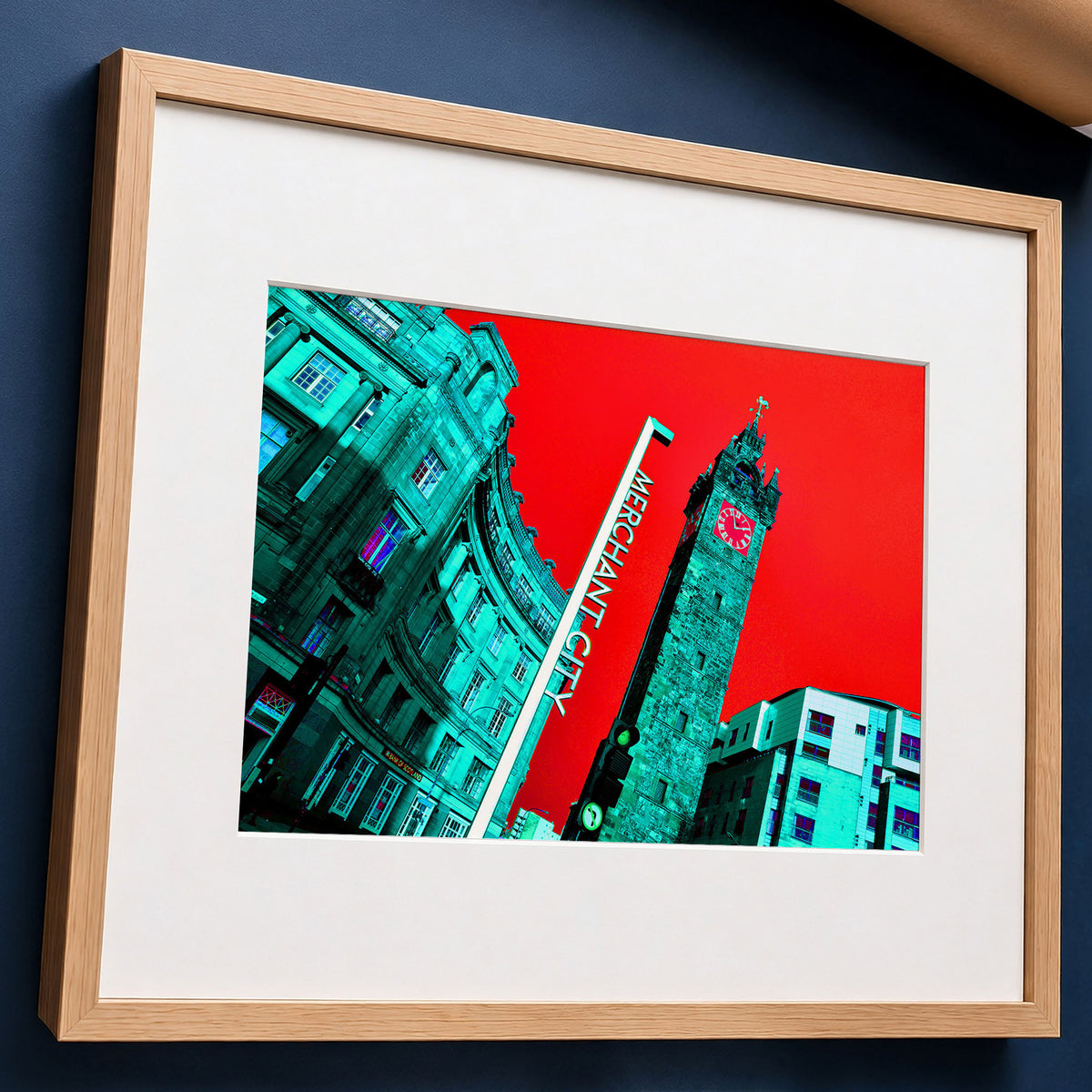 Glasgow Tolbooth Steeple Photo Print | Bold Red Merchant City Wall Art