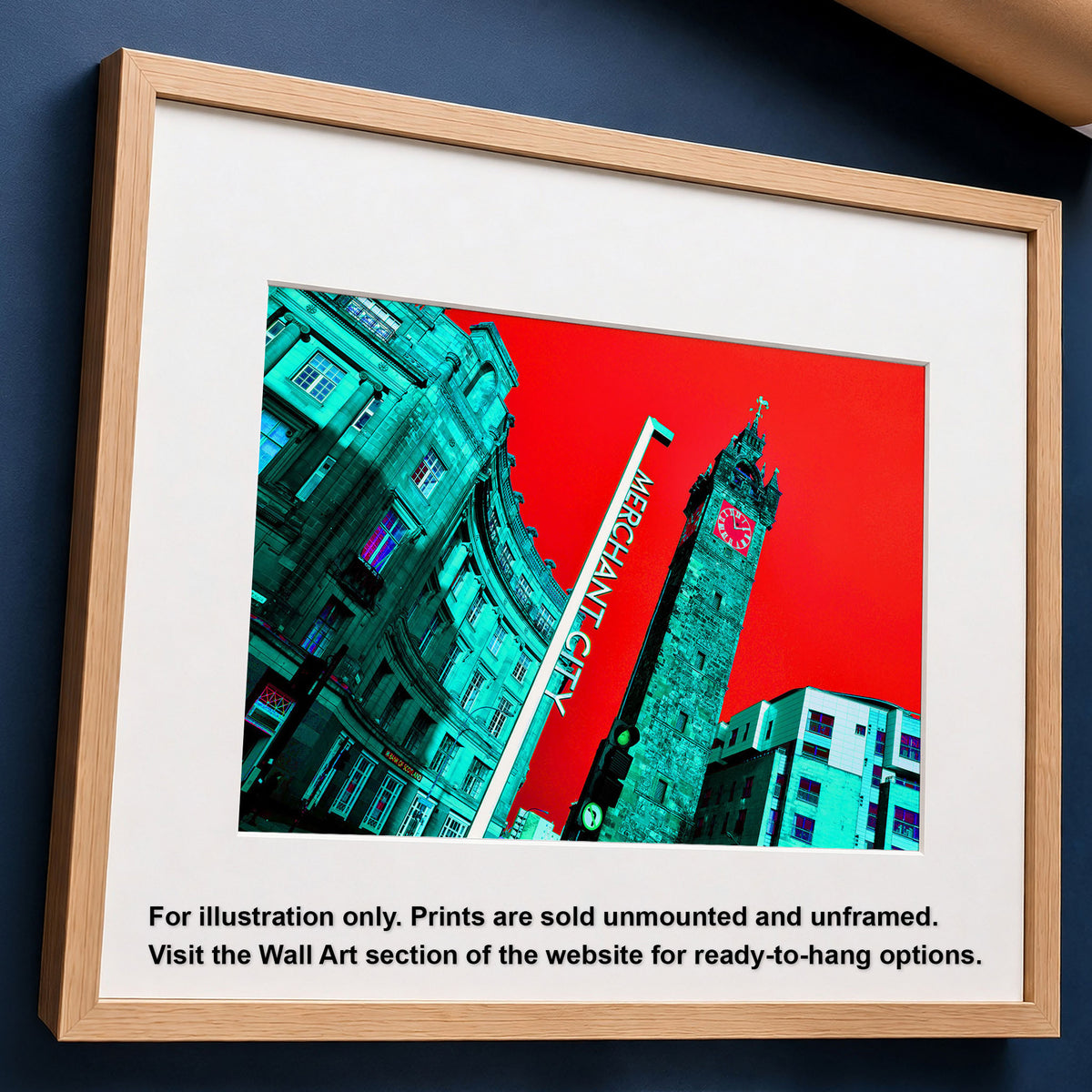 Glasgow Tolbooth Steeple Photo Print | Bold Red Merchant City Wall Art