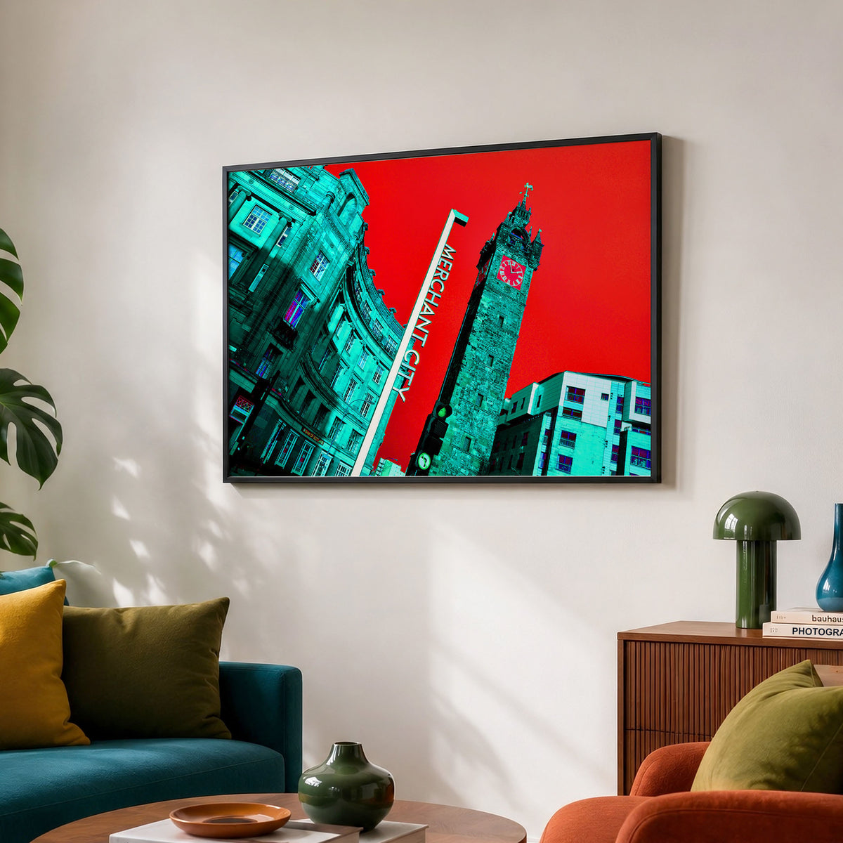 Glasgow Tolbooth Steeple Photo Print | Bold Red Merchant City Wall Art