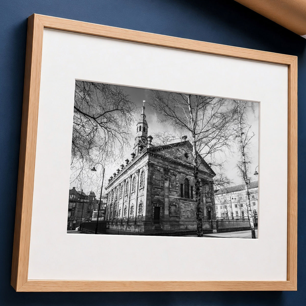 Glasgow St Andrew's Square | Black & White Unframed Print