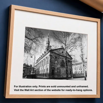 Glasgow St Andrew's Square | Black & White Unframed Print