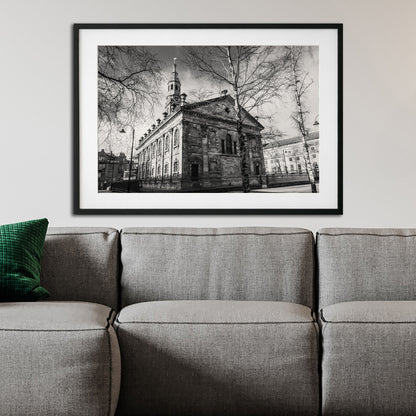 Glasgow St Andrew's Square | Black & White Unframed Print