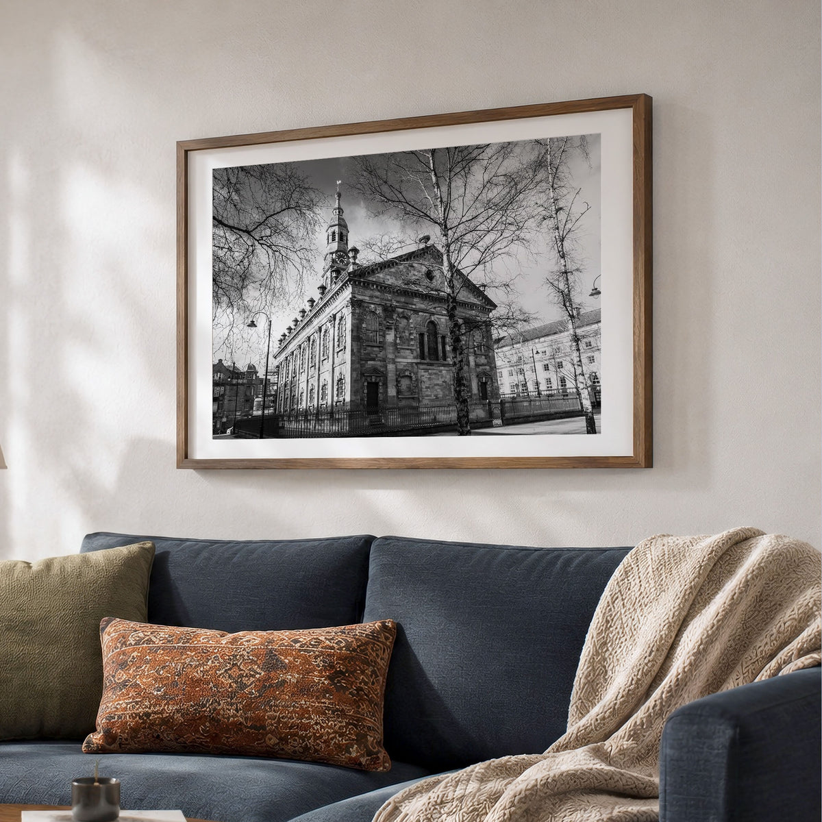 Glasgow St Andrew's Square | Black & White Unframed Print