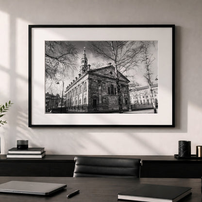Glasgow St Andrew's Square | Black & White Unframed Print