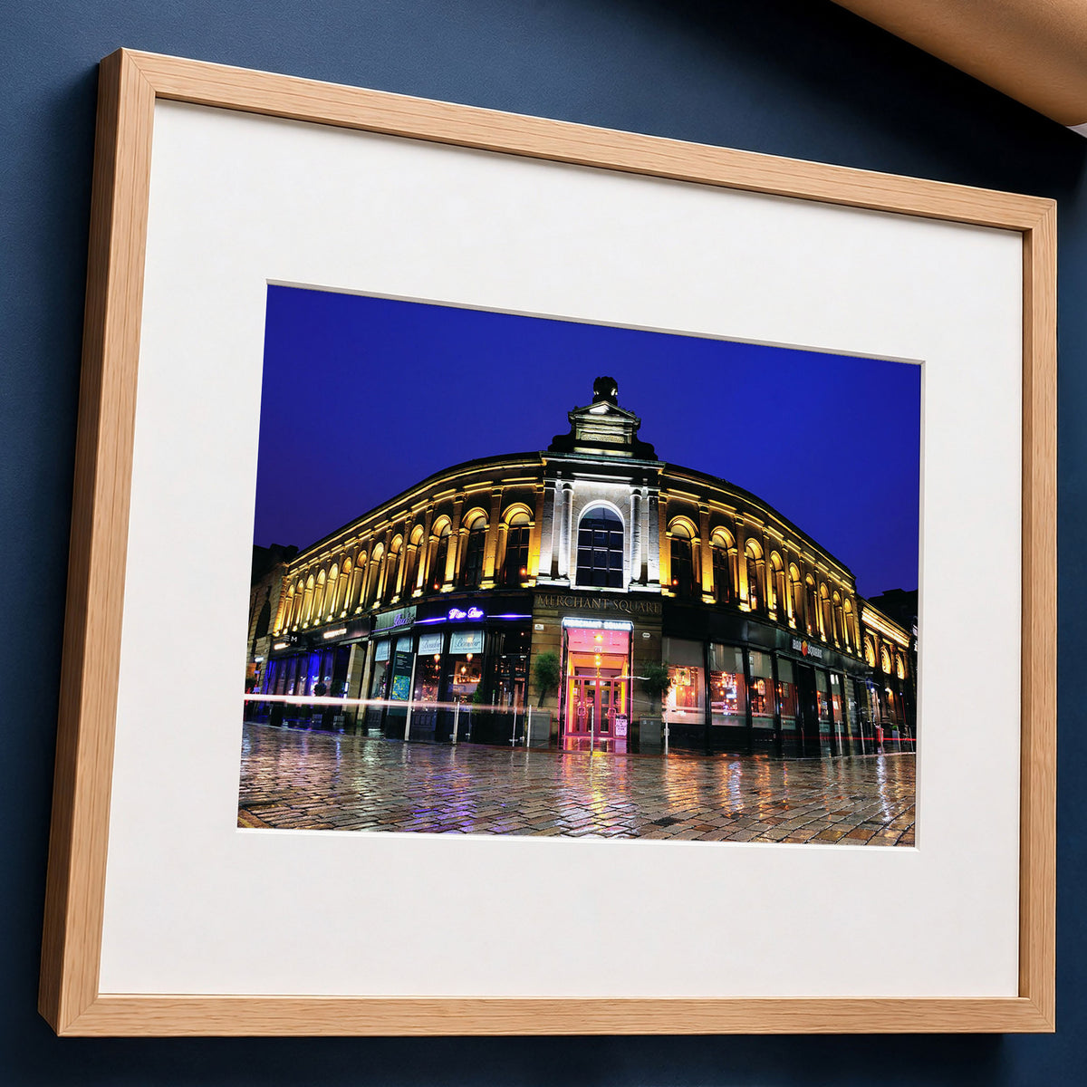 Merchant City Glasgow Night Photo Print – Urban Landscape Wall Art