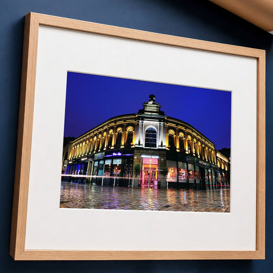 Merchant City Glasgow Night Photo Print – Urban Landscape Wall Art