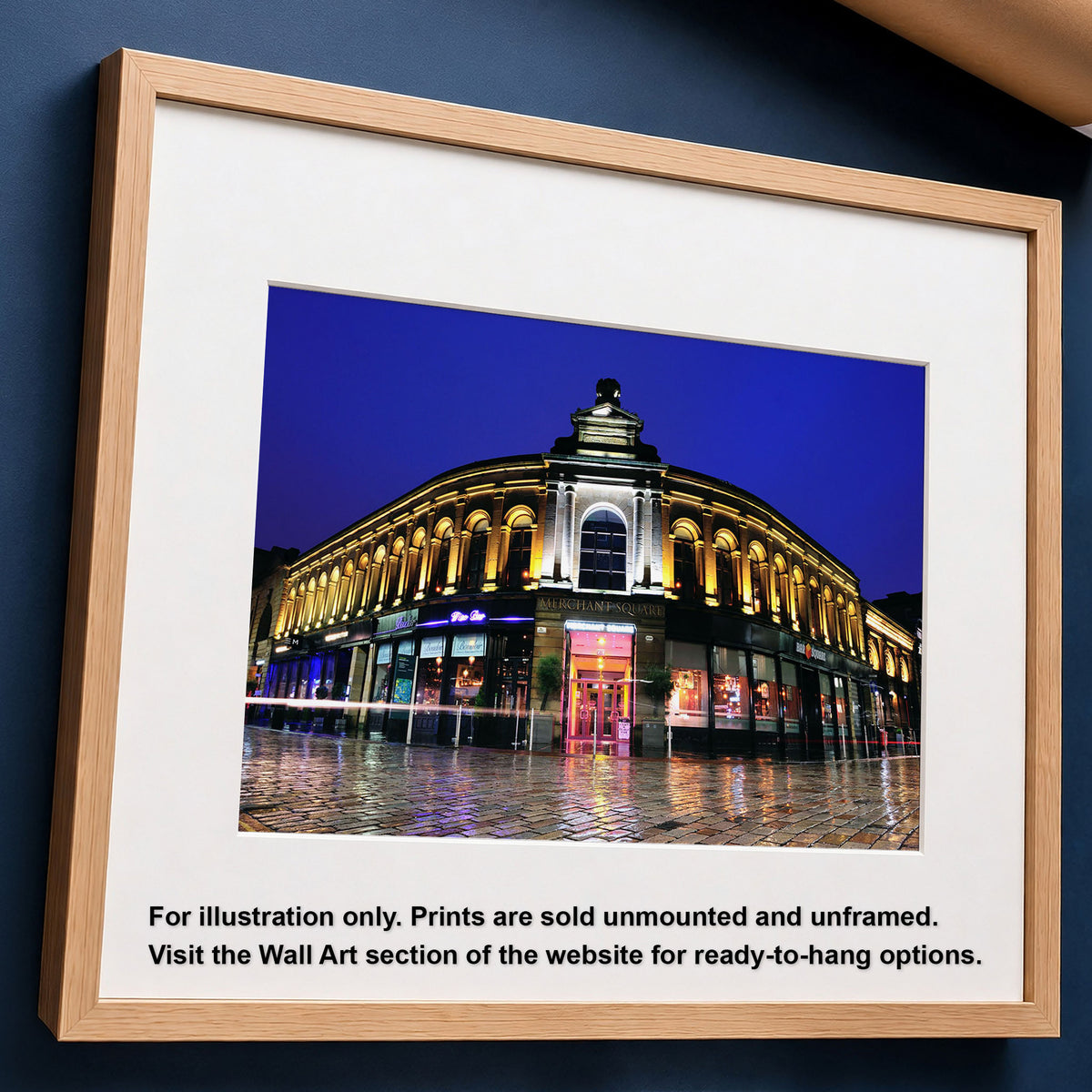 Merchant City Glasgow Night Photo Print – Urban Landscape Wall Art