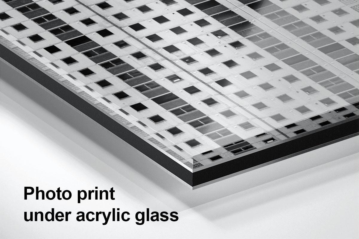 Glasgow Gorbals Norfolk Court Tower block acrylic glass detail