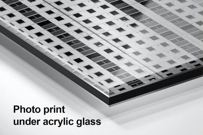 Glasgow Gorbals Norfolk Court Tower block acrylic glass detail