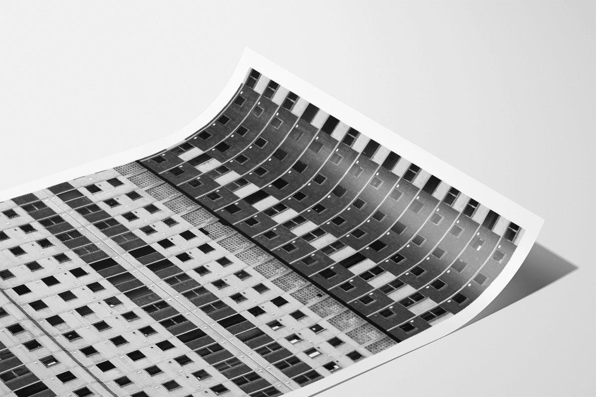 Glasgow Gorbals Norfolk Court Tower block photo print 