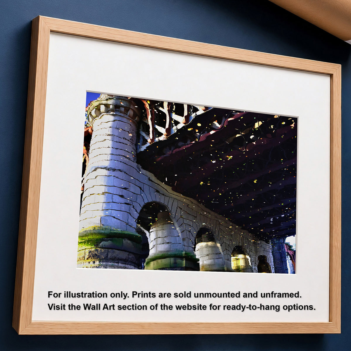Glasgow Autumn Reflection Print | Caledonian Railway Bridge