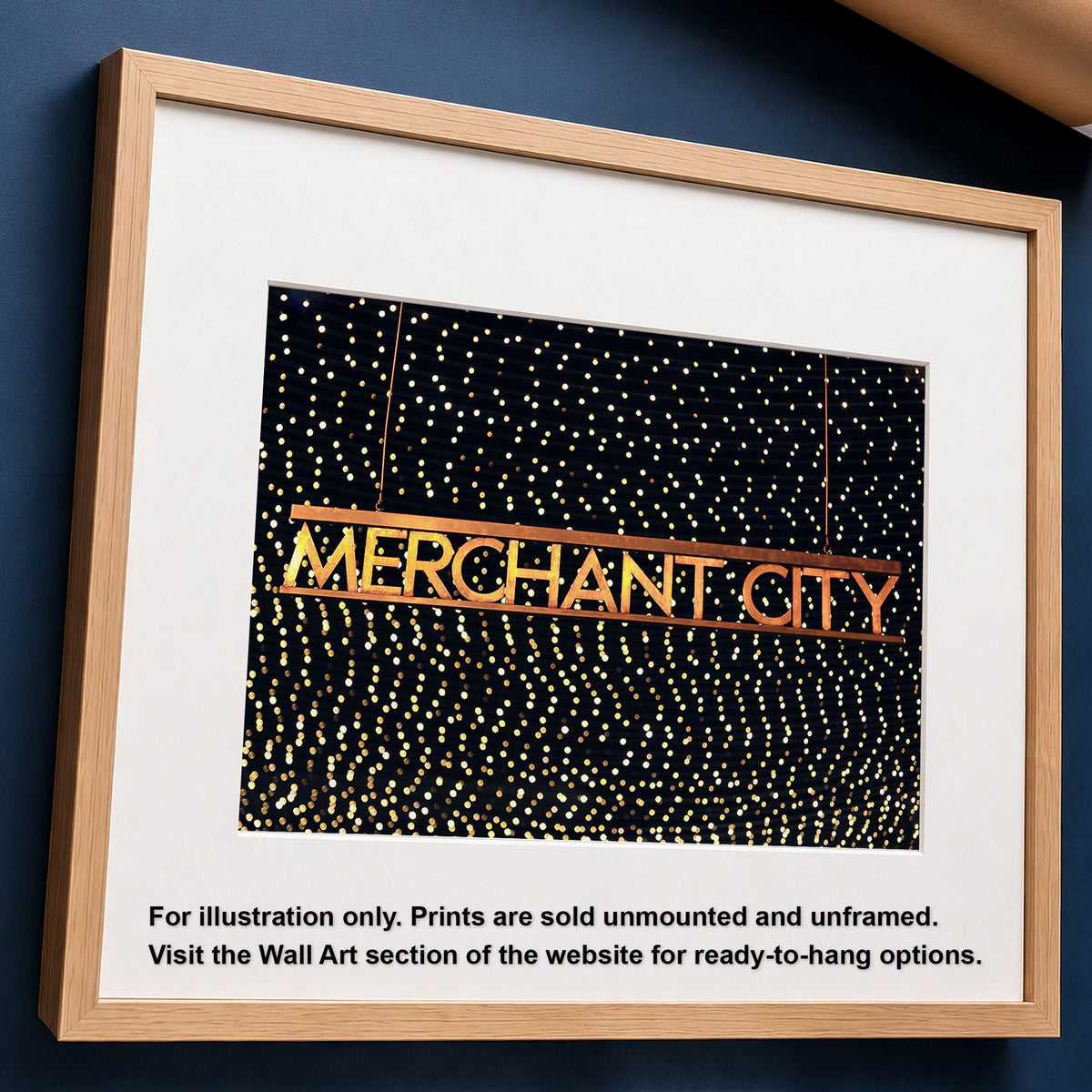 Glasgow Merchant City Night Unframed Photo Print | Cityscape Wall Art