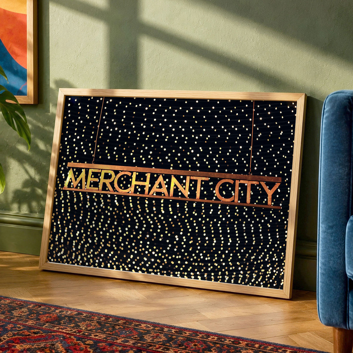Glasgow Merchant City Night Unframed Photo Print | Cityscape Wall Art