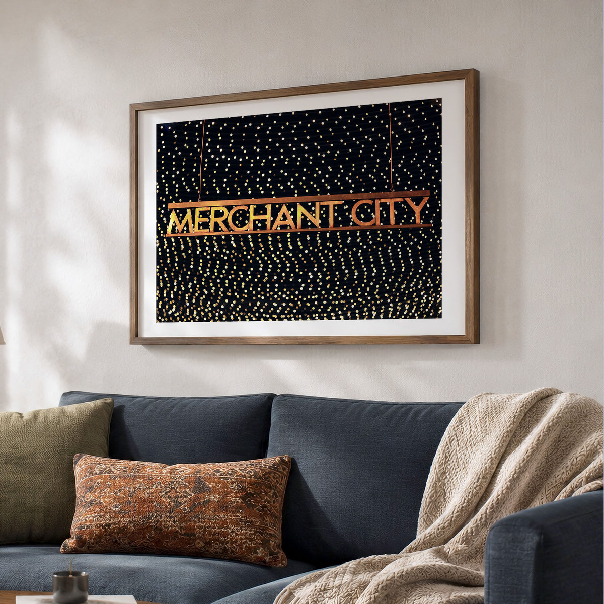 Glasgow Merchant City Night Unframed Photo Print | Cityscape Wall Art