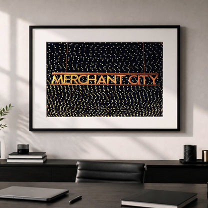 Glasgow Merchant City Night Unframed Photo Print | Cityscape Wall Art